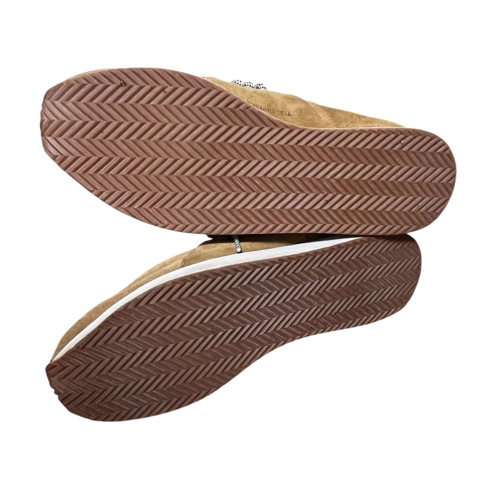 COMUNITYmade Tan Suede Leather Slip-On Comfort Artisan Sneakers Slipper Size 9.5 - Picture 9 of 15